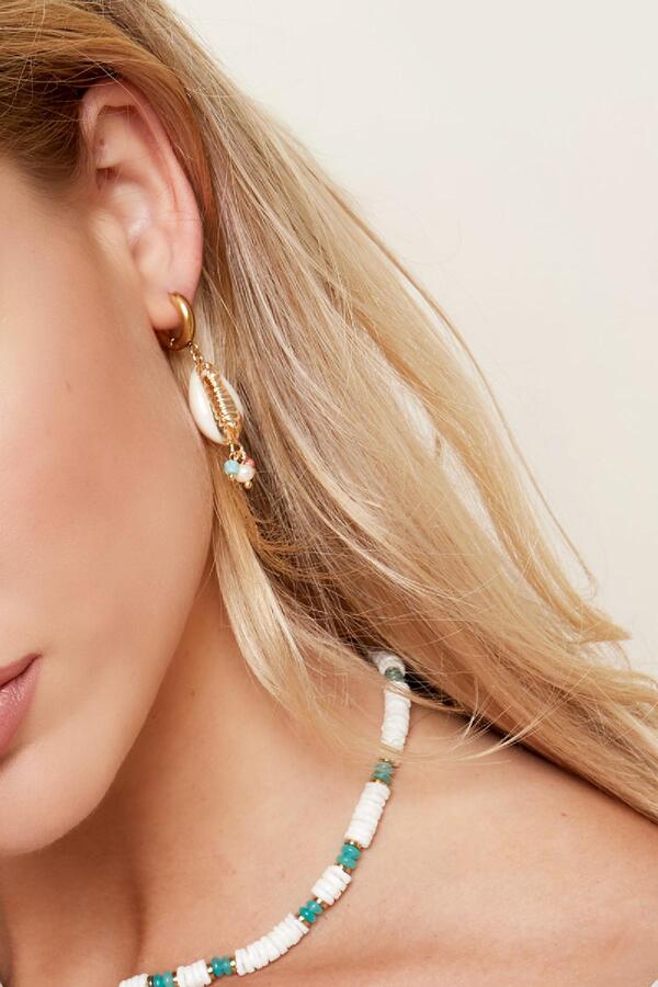 Dangling sea shell earrings - Beach collection